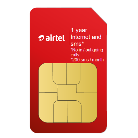 📶Airtel SIM with Annual Recharge and Multi-network International Roaming