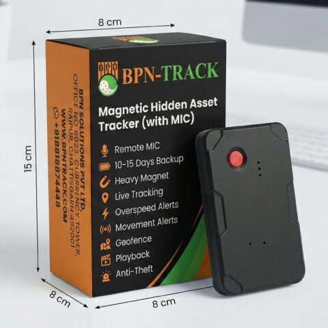 BPN-TRACK 4G Magnetic Hidden GPS Asset Tracker with Remote Voice Monitoring and 15 Days Battery Backup