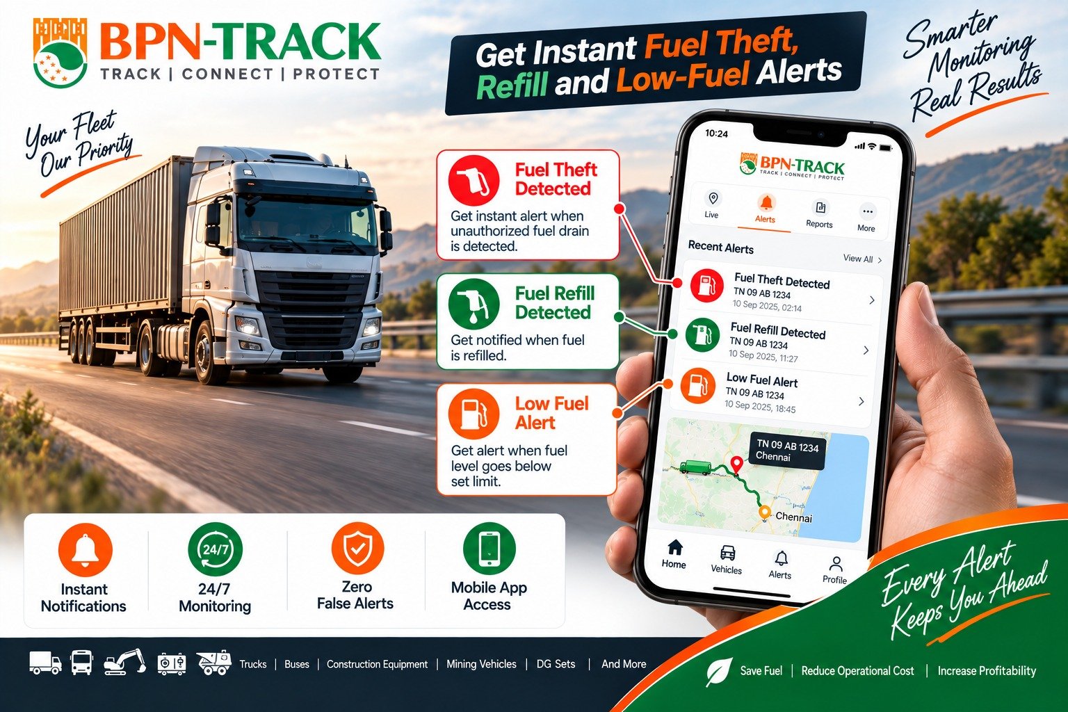 BPN-TRACK live monitoring dashboard